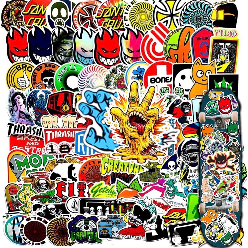 Skateboard Sticker Pack 100 pieces